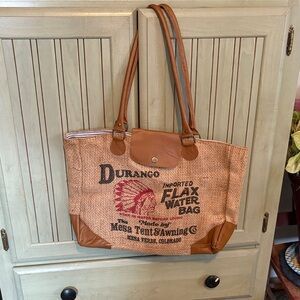 Durango Rustic Tan and Brown Tote